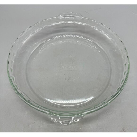 Pyrex 9.5" Clear Glass Pie Plate Dish Oven Microwave Safe READ - Picture 1 of 2
